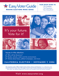 EasyVoter Guide November 7, 2006