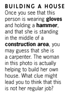 text box: building a house