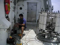 Rob repairing the CTD