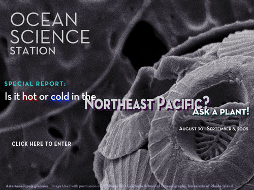Is it hot or cold in the Northeast Pacific? Ask a plant!
