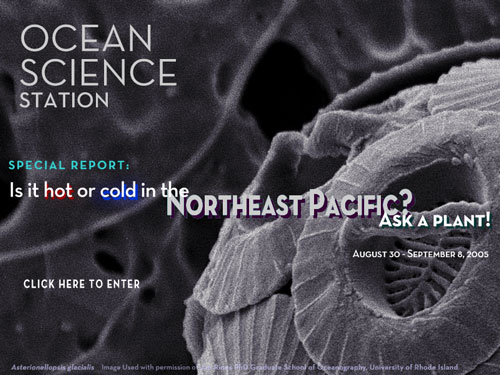 Is it hot or cold in the Northeast Pacific? Ask a plant!